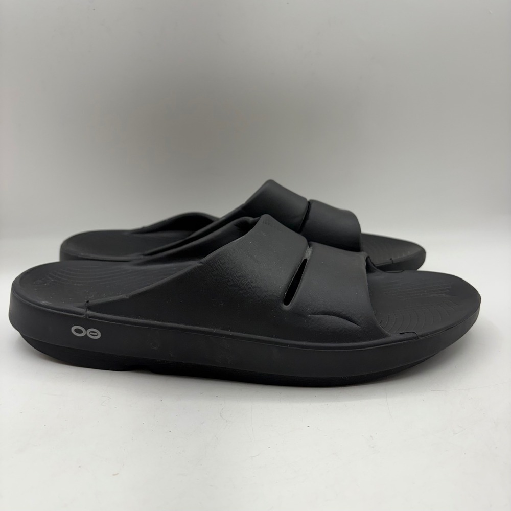 Oofos OOahh Sport Recovery Slides Black Mens‎ 10 Womens 12 EU 43 Sandals